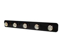 Baluue Coat Hook Rack Not Easy to Deform Black Abs Stylish Simple Appearance, with Modern Adhesive Wall Hooks Multipurpose for Bathroom and Bedroom Towel and Key Holder