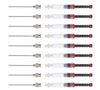 Baluue Compact Ink Fill Assistant with Removable Interface 9pcs and Easy Cleaning Stainless Steel and Plastic Ink Syringe Device and Portable for Fountain Pen and European Standard Pens