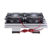 Baluue Compact Semiconductor Radiator Fan Stainless Steel Cooling Blower for Rv Fridge Freezer Compressor Replacement Quiet Condenser Accessory for Home Office