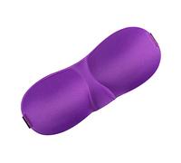 Baluue Contoured Eye Mask Adjustable Lightweight Night Eyeshade for Comfortable Sleeping Travel Naps Breathable Purple Blindfold for Men Women