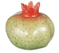 Baluue Creative Ceramic Pomegranate Shaped Vase Large Hydroponic Planter Decorative Fruit Vase Ornament Green Ceramic for Home and Office Décor