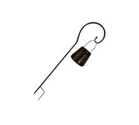 Baluue Creative Hollow Iron Art Solar Light Decorative Garden Ground Insert Lamp Black Outdoor Lantern for Pathways Patio Fence Easy Installation with Artistic Design
