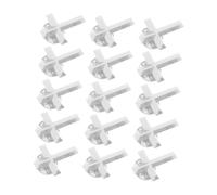 Baluue Cross with Sturdy Structure and Butterfly Clutch Back Lock Silver Zinc Alloy 15pcs Vintage Lapel Pin Brooch for Hat and Clothes for Ceremonies and Religious Events