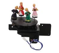 Baluue Cuckoo Clock Plastic Rotating Stage Accessory for Clock Makers Violin Style Decorative Spinner Part without Movement Animated Figure Drive Assembly for Specialty