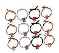 Baluue Dinosaur Elastic Hair Bands for Everyday Wear and Occasion Random Color 20pcs Rubber Band Hair Bobbles to Keep in Place Chic and Simple Accessories for Girls and Babies