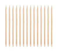 Baluue Disposable Nail Cuticle Remover 100pcs Wooden Cuticle Sticks for Nails with Pointed and Flat Ends and Portable Nice-shape Wood Your for Beauty Shop and DIY