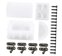 Baluue DIY Treasure Chest Silicone Mold for Epoxy Resin Crafts Flexible Storage Box Mold with Unique Mirror Design and Multi-Compartment Tray for Small Item Organization and Creative DIY