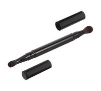 Baluue Double-ended Eyeshadow Brush Soft Synthetic Bristles Dual Sided Eye Blending Makeup Tool for Gentle Application and Smudge Effects Travel-friendly Portable Design
