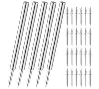 Baluue Double-Headed Invisible Skirting Nails with Sleeve Tool 100Pcs Single-Thread Seamless Baseboard Trim Installation Nails for Acoustic Panels and Furniture No Mark Double Sided