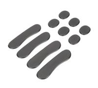 Baluue Drum Dampening Cushion Set Black Silicone Self-adhesive Mute Pads Long Strips for Silent Practice and Shock Absorption Drum Dampeners Silencing
