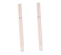 Baluue Drumsticks for Natural Wooden 2 Pairs 5a Maple Wood Drum Sticks Polished Smooth Surface and Proper Weight, Reduces Wrist Fatigue Bands and Drummer Playing