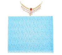 Baluue Egyptian Belly Dancer Headscarf Set with Polka Dot Veil Secure Fit Lightweight Hair Hoop for Indian Belly Dance Performances Festival Accessories for Women