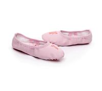 Baluue Elastic Ballet Dance Shoes for Breathable Anti-Slip Sole Ballet Flats with Stretch Band Comfortable Yoga and Modern Dance Practice Footwear Pink
