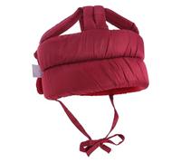 Baluue Elderly Head Protector Cap for Adults, Breathable Pig Liver Red Shock-absorbing Safety Helmet, Adjustable Anti-fall Bump Cap for Senior Head Injury Prevention