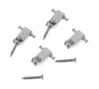 Baluue Electric Guitar Roller String Tree Retainers 4pcs Silver Metal Guitar String Holder Set for Stable Tuning and Accessories
