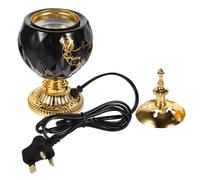 Baluue Electric Incense Burner Plug for Table Centrepiece and Living Room, Vintage Ceramic and Iron Arabic Incense Stove, Lightweight and Easy to Move with Safer Design