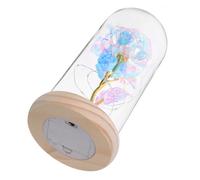 Baluue Eternal White Silk Rose Dome with LED Light - Romantic Artificial Flower Decor for Valentine’s Day, Christmas, and Home Centerpiece