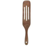 Baluue European Style Long Handle Wooden Spurtle Kitchen Utensil with Wide Head for Stir-Frying Mixing and Baking Smooth Non-Stick Surface Easy to Clean Comfortable Grip Cooking Spatula