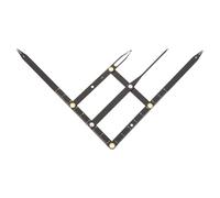 Baluue Eyebrow Ruler Three-point Measuring Tool for Brow Drawing Stainless Steel Second Generation Eyebrow Ruler