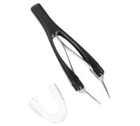 Baluue Eyebrow Tweezer Set Retractable Automatic Precision Tweezers for Facial Hair Removal Professional Slanted Tip Tool Random Color Options