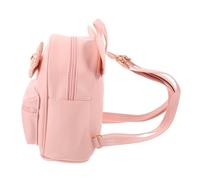 Baluue Fashionable Mini Bow Backpack for Women and Lightweight Adjustable Shoulder Bag Simple Lovely Small Backpack for Travel Shopping School Daily Use Pink