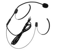 Baluue Flexible Headset Microphone for Singing and Stage Performance, Black Head-Mounted Small Mic with Adjustable Boom, Professional Wired Microphone for Teachers and Tour Guides