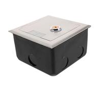 Baluue Floor Outlet Recessed Wall Outlet Stainless Steel Enclosure Waterproof Enclosure for Electronics Socket Silver