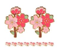 Baluue Flower Brooch for Women, Elegant Jewelry Rhinestone Brooches Pins Enamel Boutonniere for Girls Women Coat, Dress Birthday, Party, New Year, Wedding Decr
