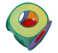 Baluue Foldable Portable Polyester Cat Tunnel for Indoor Cats and Kittens Square Shape with Chic and Adorable Design for Enrichment and Interactive Play