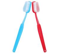 Baluue Giant Toothbrush Prop Set 2pcs Plastic Oversized Novelty Items Lightweight for Stage Performances and Social Media