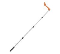 Baluue Gutter Cleaning Tool 45°-120° Adjustable Scoop Head Telescoping Pole Lightweight Extendable Gutter Cleaner Safe Ground-Level Leaf and Debris Removal