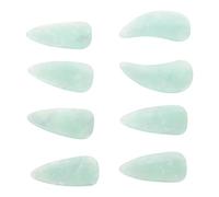 Baluue Guzheng Finger Picks Set for Practice and Performance 8pcs Resin Guzheng Nail Covers Light Green Precise Sound Control by Young Musicians and Professionals