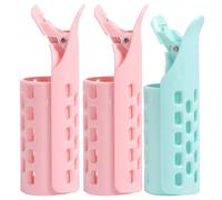 Baluue Hair Rollers Curling Styling Tools 3Pcs ABS Lightweight Clips for Salon and Home Use Suitable for Women with Long and Short Hair Random Color