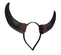 Baluue Halloween Devil Horn Headband Bull Horns Party Ornament for Cosplay Masquerade Themed Costume Accessory Comfortable Fit for All Ages