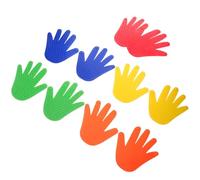 Baluue Hand Shape Carpet Spot Markers Sensory Massage Equipment 5 Pairs Non PVC to Promote Physical Health and Sensory Skills for Classroom and Kindergarten and Adults