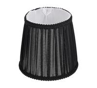 Baluue Handmade Simple Exquisite with E14 Cloth Lamp Cover Shade and Workmanship Style Black Lamp Accessory Screw, for Bedroom Home Decoration, Suitable Fixtures
