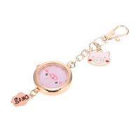 Baluue Hanging Chest Nurse Watch Pocket Watch with Cute Pig Design, Key Ring Clasp Fob, Women’s Student Exam Pendant, Includes Spare Battery, Suitable for Healthcare Professionals