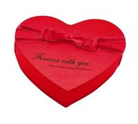 Baluue Heart-shaped Red Soap Rose Box with 10 Floral Scented Decorative Soap Flowers and Bear Doll Valentine's Day Set for Women Anniversary Case