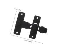 Baluue Heavy Duty Stainless Steel Door Bolt Lock for Barn Gate Bathroom Kitchen Cabinet Rustproof Safety Latch with Easy Installation Screws Left Right Mount Secure Sliding Lock for Home