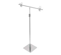 Baluue Height Adjustable with Quick Assembly and Compact Storage T-shaped Poster Stand Metal Advertising Stand for Signs and Advertising Display