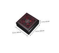 Baluue High Density Board Keepsake Box for Jewelry and Jade Storage Retro Gift Organizer Chic Storage Case for Bracelets Trinkets and Small Antiques