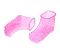 Baluue Household High-Cut Foot Soak Shoes with Foot Massage Function Rosy PVC Material Small Size 16.5cm Suitable for Home Spa