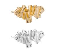 Baluue Irregular Metal Hair Barrettes for Family Hair Decorations and Hairdressing Projects 2pcs Random Random Color Fit for Most Shapes and Women with Excellent Workmanship