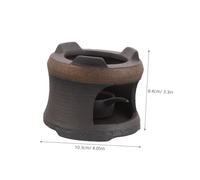 Baluue Japanese Tea Warmer Ceramic Stove Teapot Warmer for Ceramic Teapot Tea Light Stove Clay Pot Heater Wax Pot Light Brown