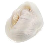 Baluue Kawaii Doll Wig 17Cm High-Temperature Fiber Straight Bob Hairpiece for 6.7" Tiny Dolls in Milky White