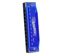 Baluue Kids Harmonica 10-hole 20-tone Musical Instrument for Children Beginner in Blue Abs Metal Suitable for Single Or Combination Playing Develop Ear for Music