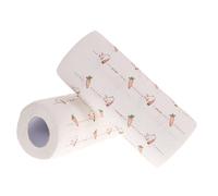 Baluue Kitchen Paper Towels Each Roll Contains 55 Easy to Tear off Sheets Made from Wood Pulp 2 Rolls Printed with Beautiful Patterns, Convenient to Use for Kitchen Cleaning and Oil