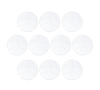 Baluue Laboratory Petri Dishes Set with Lids 3-Compartment Transparent Cell Culture Plates 3.5In Dia X 1.2In Depth for Science Experiment Biology and Microbiology Studies