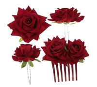 Baluue Lifelike Artificial Flower Bobby Pin Wedding Hair Clip Bridal Hair Jewelry for Women Perfect Bridal Present