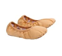 Baluue Light Brown Ballet Shoes Soft Sole Dance Slippers Elastic Band Professional Ballet Pumps for Yoga Modern Folk Dance